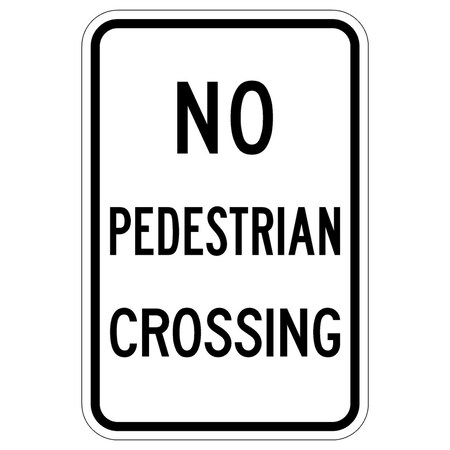 Sign Solutions Usa 18 in Height, 12 in Width, Aluminum, Vertical Rectangle DUS08HWT1218R9-3A